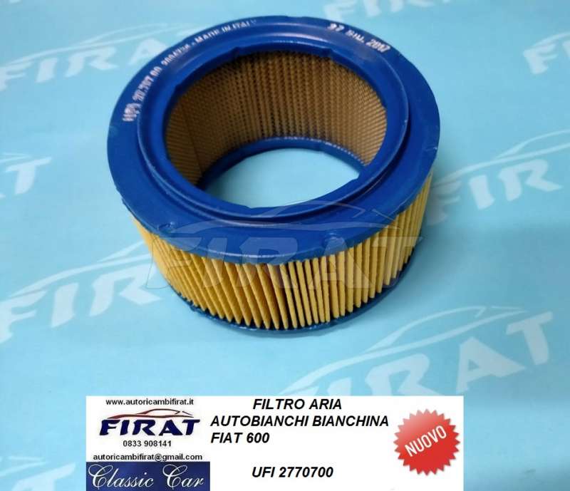 FILTRO ARIA FIAT 600 - BIANCHINA (2770700)